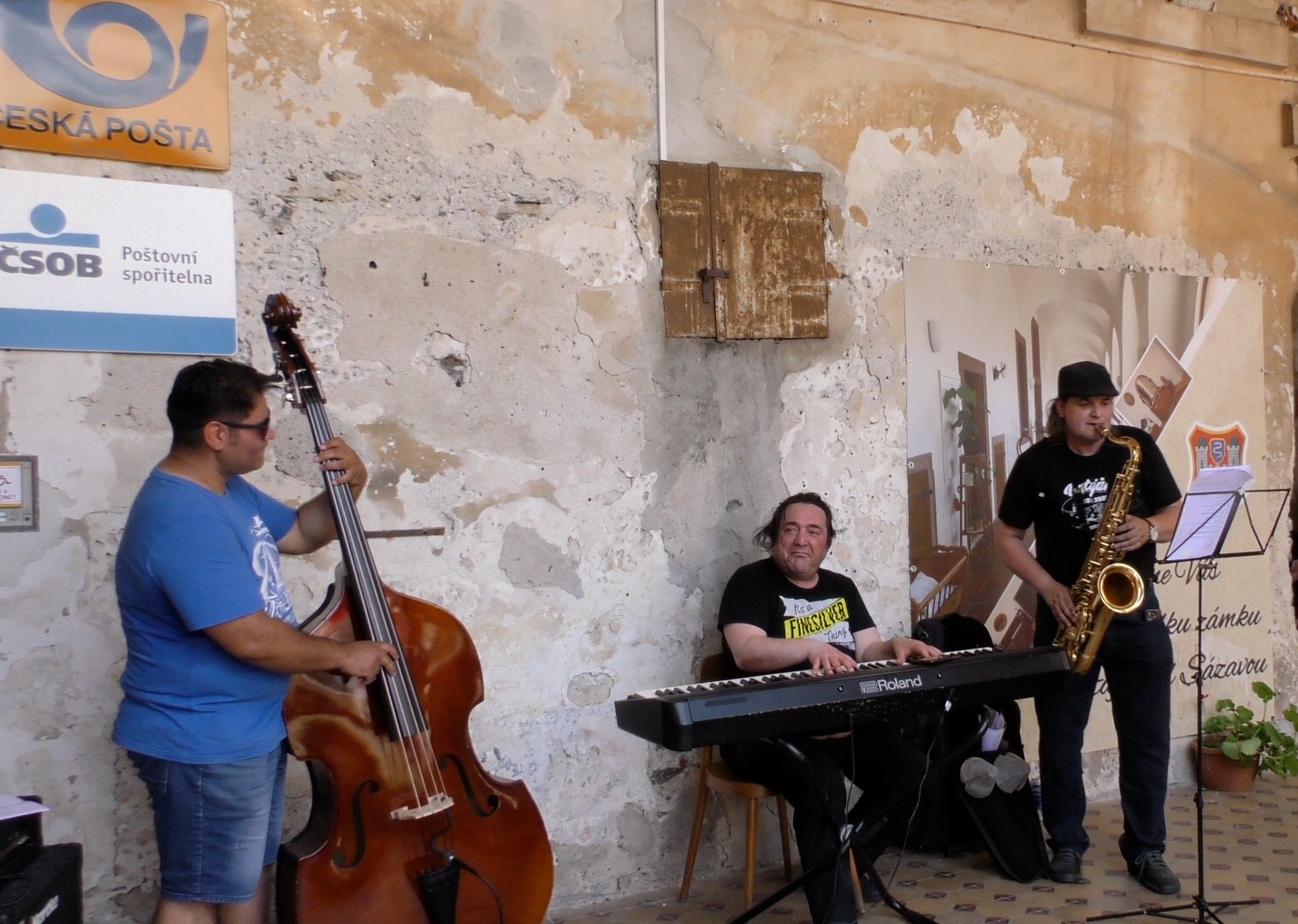The Rhythm Line — one of the bands Robin Finesilver performs with in Prague