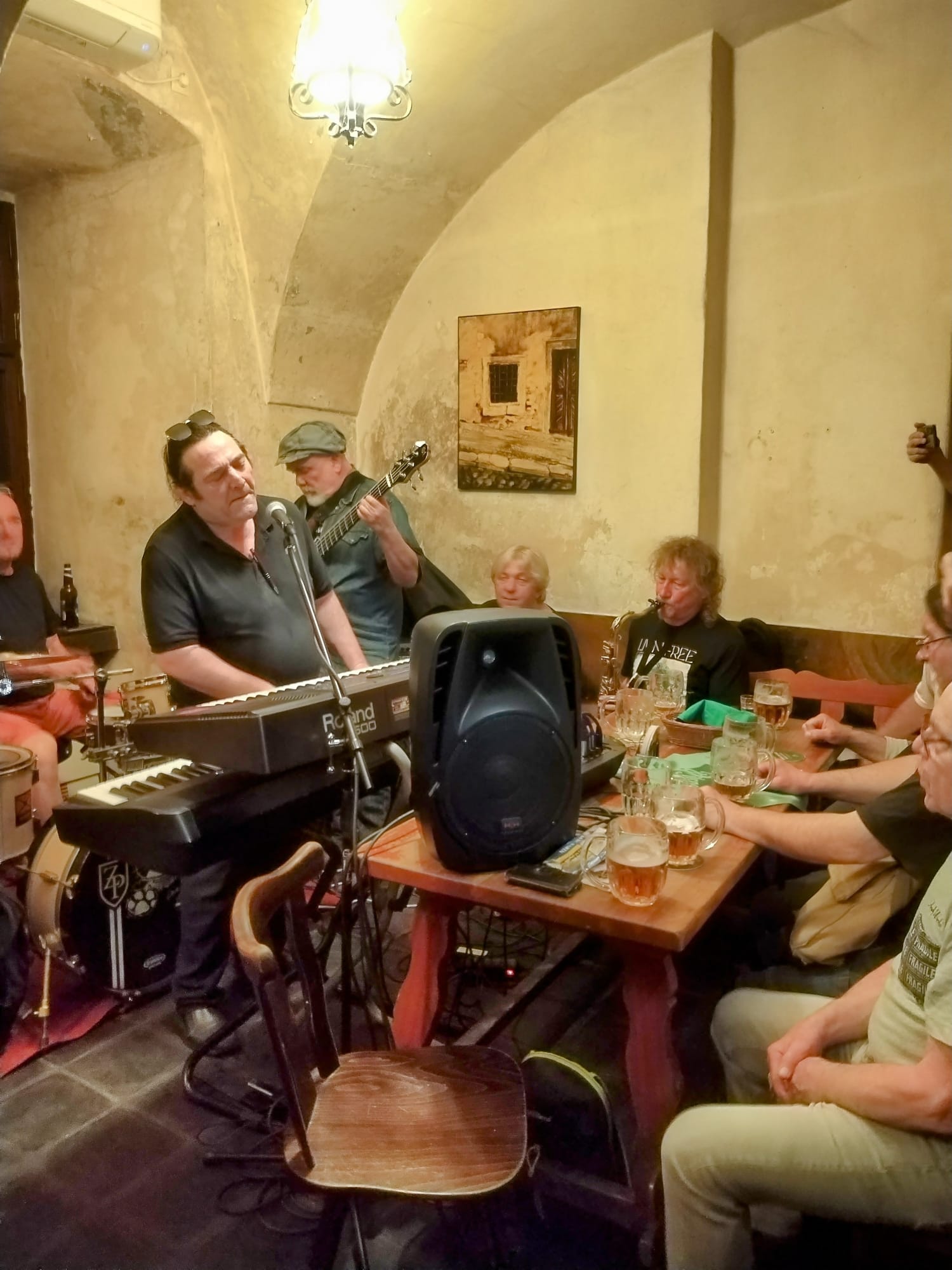 The Q Rats — one of the bands Robin Finesilver performs with in Prague